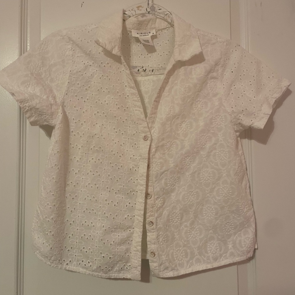 White button down